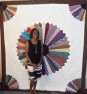 Necktie Quilt - Dresden Plate Design Necktie Quilt - Dresden Plate Design