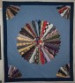 Necktie Quilt - Dresden Plate Design Necktie Quilt - Dresden Plate Design