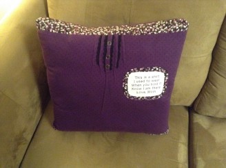 18" Keepsake Memory Pillow